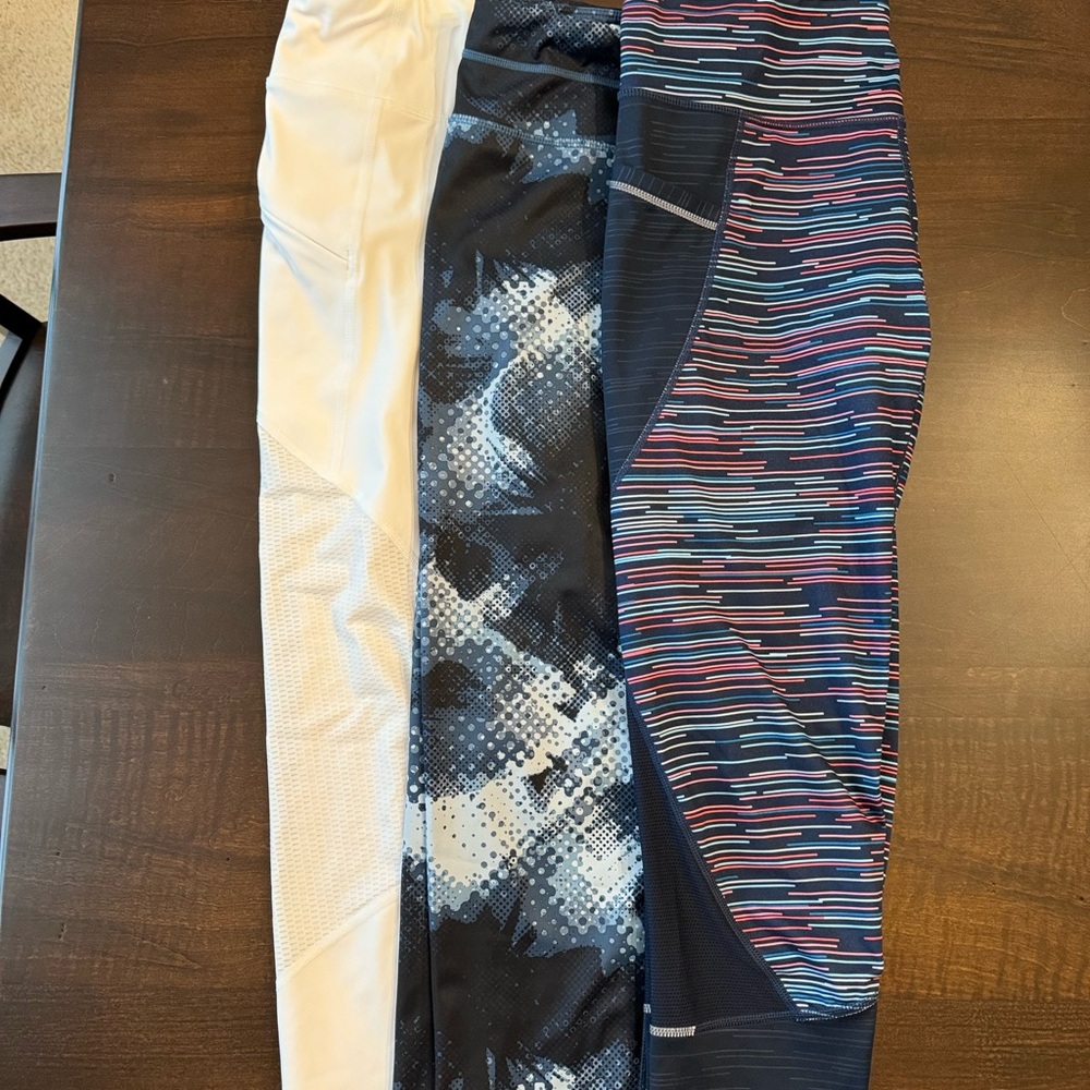 Athleta womens leggings set of 3